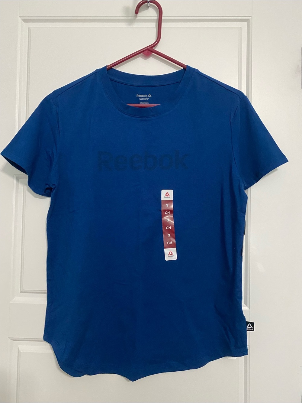 Reebok Blue Crew Neck Short Sleeve Tee